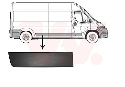 Van Wezel Zier-/Schutzleiste, Seitenwand [Hersteller-Nr. 0982416] für Citroën, Peugeot, Opel, Fiat