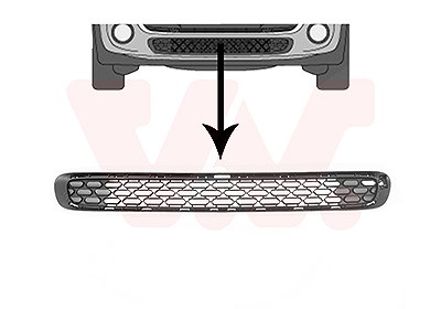 Van Wezel Lüftungsgitter, Stoßfänger [Hersteller-Nr. 0518590] für Mini