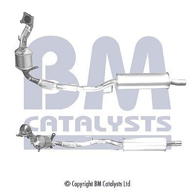 Bm Catalysts Katalysator [Hersteller-Nr. BM92092H] für Skoda, Audi