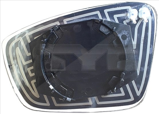 Tyc Spiegelglas, Außenspiegel [Hersteller-Nr. 332-0057-1] für Skoda, Seat