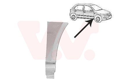 Van Wezel Kotflügel [Hersteller-Nr. 7625156] für Skoda