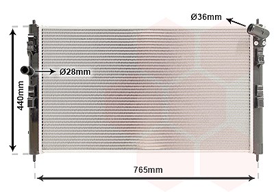 Van Wezel Kühler, Motorkühlung [Hersteller-Nr. 09012708] für Mitsubishi, Peugeot, Citroën
