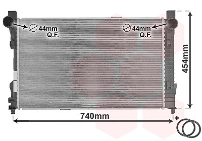 Van Wezel Kühler, Motorkühlung [Hersteller-Nr. 30002338] für Mercedes-Benz