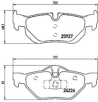 Brembo Bremsbelagsatz, Scheibenbremse [Hersteller-Nr. P06038X] für BMW