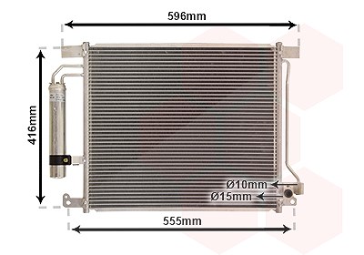 Van Wezel Kondensator, Klimaanlage [Hersteller-Nr. 13015703] für Nissan