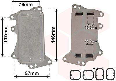 Van Wezel Ölkühler, Automatikgetriebe [Hersteller-Nr. 06003553] für BMW