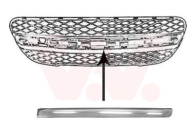 Van Wezel Zier-/Schutzleiste, Stoßfänger [Hersteller-Nr. 4020581] für Peugeot