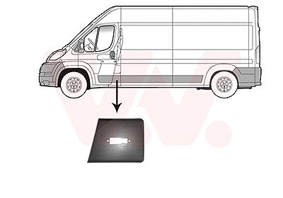 Van Wezel Zier-/Schutzleiste, Seitenwand [Hersteller-Nr. 1651407] für Citroën, Opel, Peugeot, Fiat
