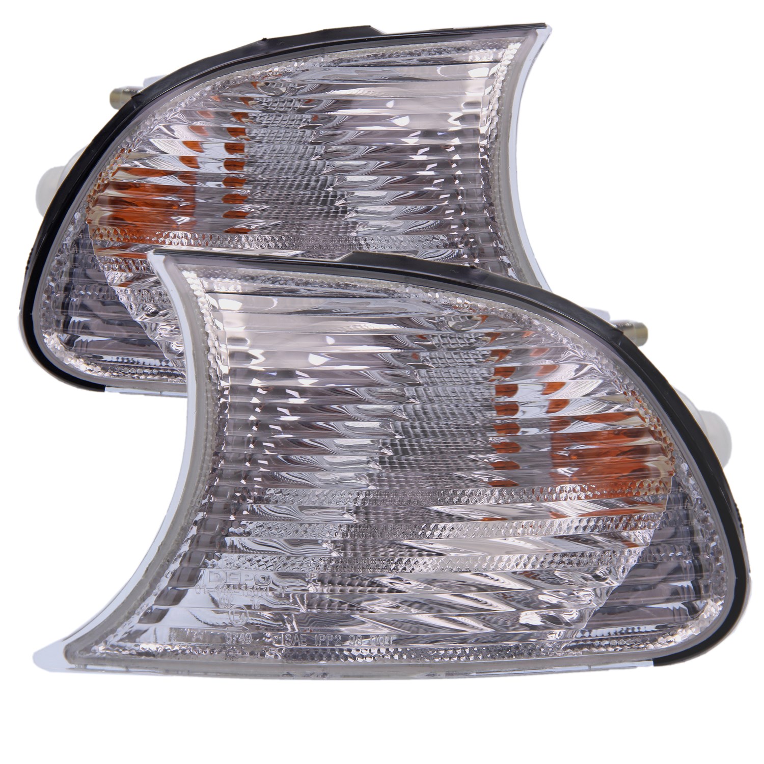 Bestprice 2x Blinkleuchte weiß mit Lampenträger [Hersteller-Nr. 10427666] für BMW