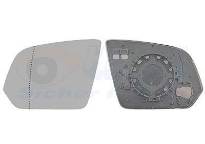 Van Wezel Spiegelglas, Außenspiegel [Hersteller-Nr. 3082831] für Mercedes-Benz
