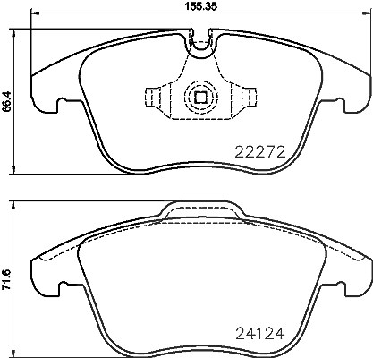 Brembo Bremsbelagsatz, Scheibenbremse [Hersteller-Nr. P36030] für Jaguar