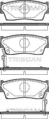 Triscan Bremsbelagsatz, Scheibenbremse [Hersteller-Nr. 811069980] für Suzuki, Geo