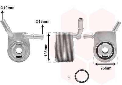 Van Wezel Ölkühler, Motoröl [Hersteller-Nr. 18013721] für Ford