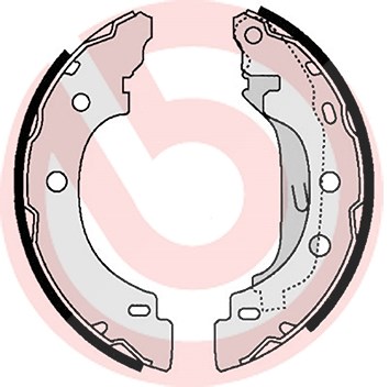 Brembo Bremsbackensatz [Hersteller-Nr. S68523] für Nissan, Dacia, Renault