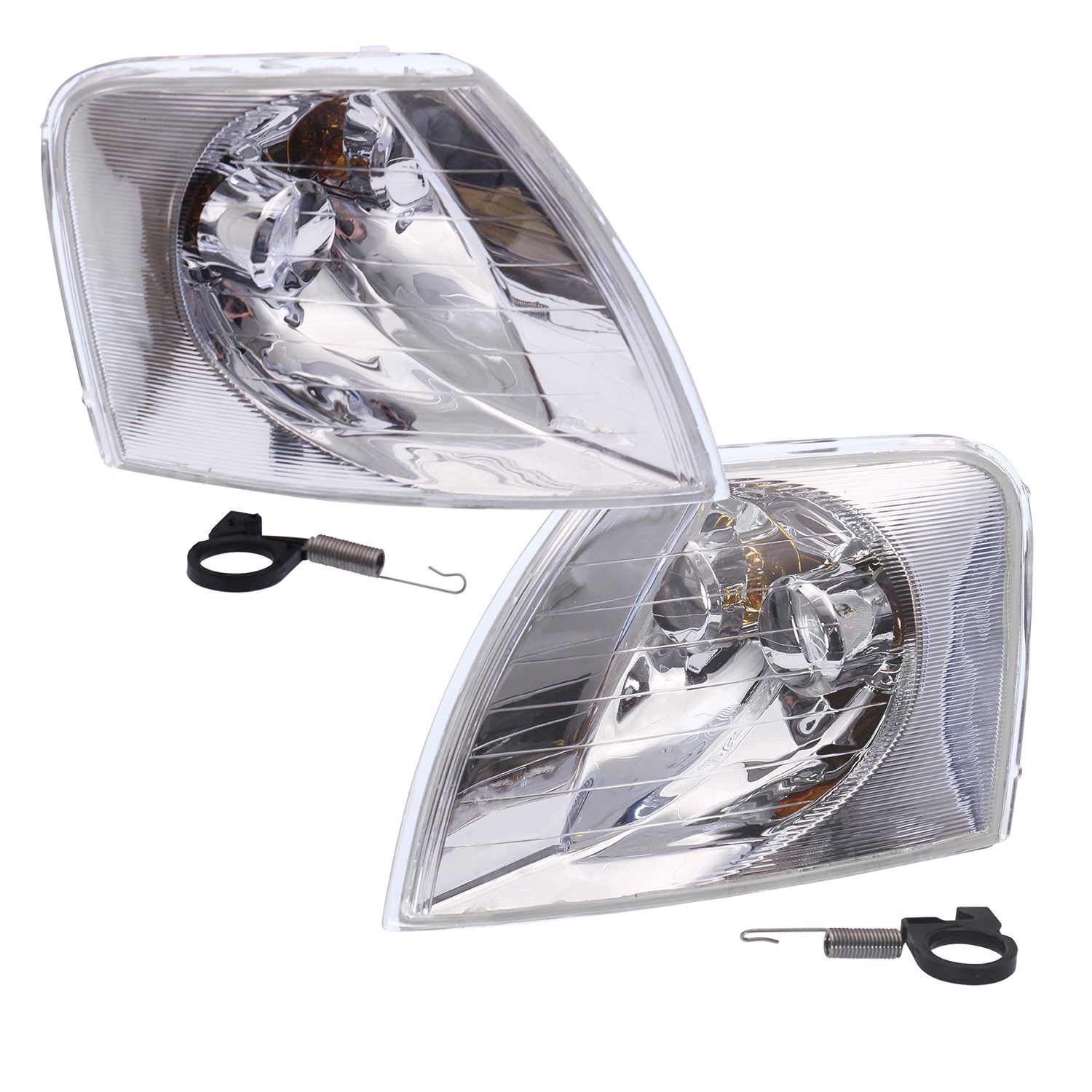 Bestprice 2x Blinkleuchte glasklar m/Lampenträger [Hersteller-Nr. 10427687] für VW