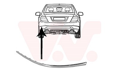 Van Wezel Blende, Stoßfänger [Hersteller-Nr. 3091553] für Mercedes-Benz