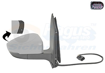 Van Wezel Außenspiegel [Hersteller-Nr. 5702808] für Seat, Skoda, VW