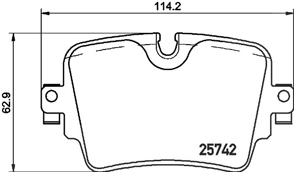 Brembo Bremsbelagsatz, Scheibenbremse [Hersteller-Nr. P36033] für Jaguar