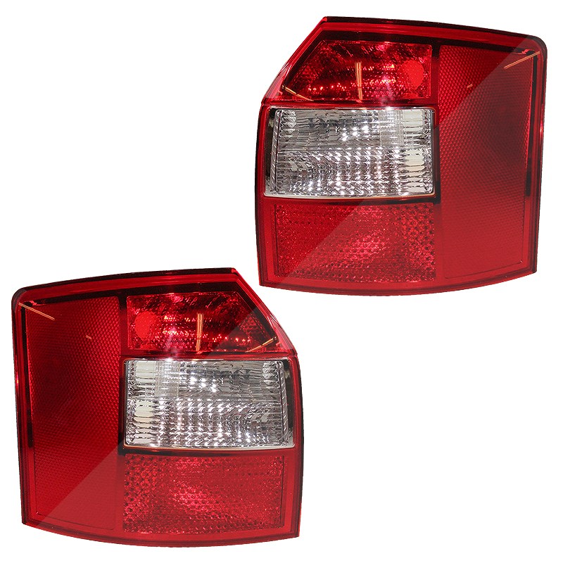Bestprice 2x Heckleuchte rot/weiß ohne Lampenträger [Hersteller-Nr. 10427699] für Audi
