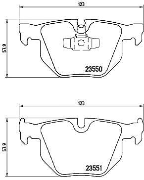 Brembo Bremsbelagsatz, Scheibenbremse [Hersteller-Nr. P06039X] für BMW