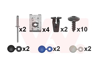 Van Wezel Montagesatz, Stoßfänger [Hersteller-Nr. 5863794] für VW