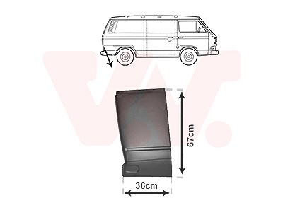 Van Wezel Seitenwand [Hersteller-Nr. 5871134] für VW