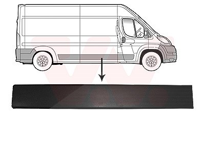 Van Wezel Zier-/Schutzleiste, Tür [Hersteller-Nr. 0982408] für Citroën, Peugeot, Opel, Fiat