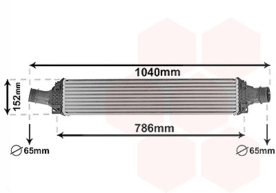 Van Wezel Ladeluftkühler [Hersteller-Nr. 03014708] für Audi