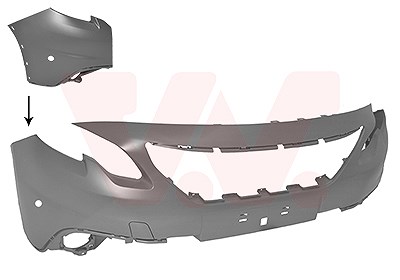 Van Wezel Stoßfänger [Hersteller-Nr. 4085577] für Peugeot