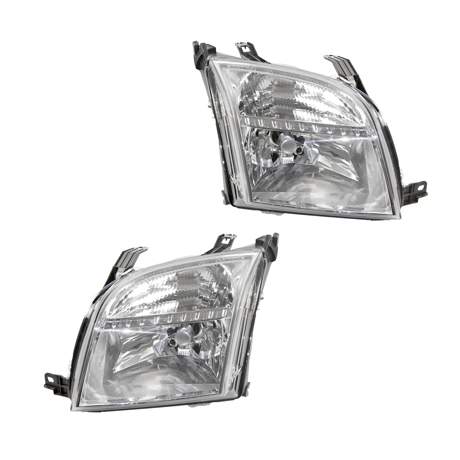 Bestprice 2x Scheinwerfer H4 mit Stellmotor mit Abdeckung [Hersteller-Nr. 10427716] für Ford