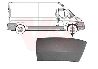 Van Wezel Verbreiterung, Kotflügel [Hersteller-Nr. 1651524] für Citroën, Peugeot, Fiat