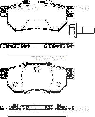 Triscan Bremsbelagsatz, Scheibenbremse [Hersteller-Nr. 811040978] für Acura, Honda
