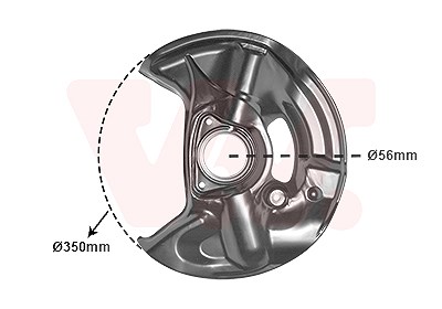 Van Wezel Spritzblech, Bremsscheibe [Hersteller-Nr. 3029371] für Mercedes-Benz