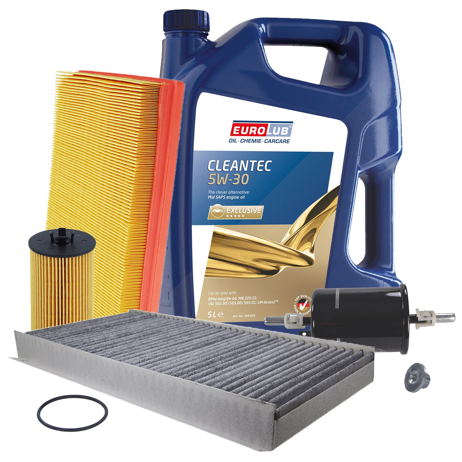 Bestprice Inspektionspaket Filtersatz SET B + 5l ÖL [Hersteller-Nr. 40197769] für Opel