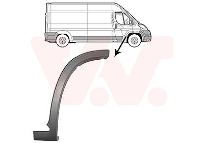 Van Wezel Zier-/Schutzleiste, Kotflügel [Hersteller-Nr. 1651402] für Fiat, Peugeot, Citroën