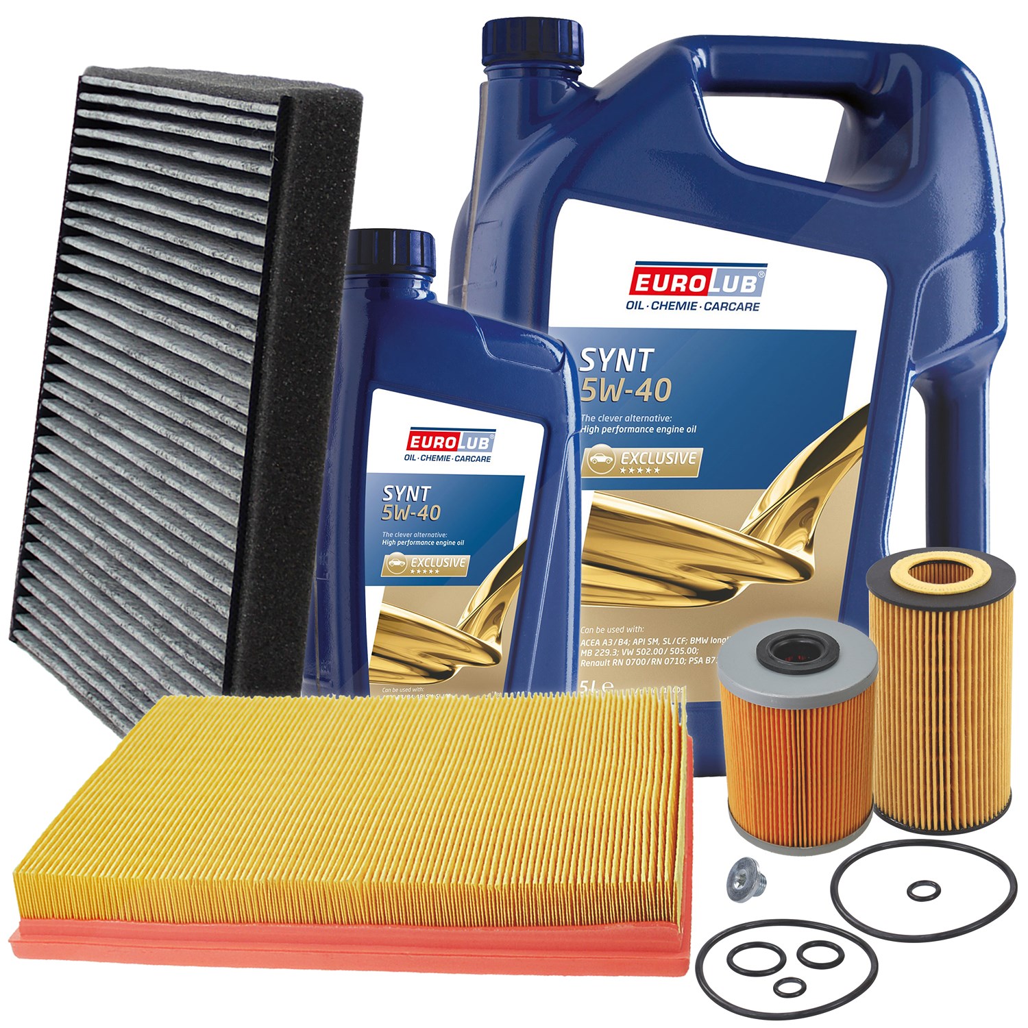 Bestprice Inspektionspaket Filtersatz SET B + 6l ÖL [Hersteller-Nr. 40197715] für Opel