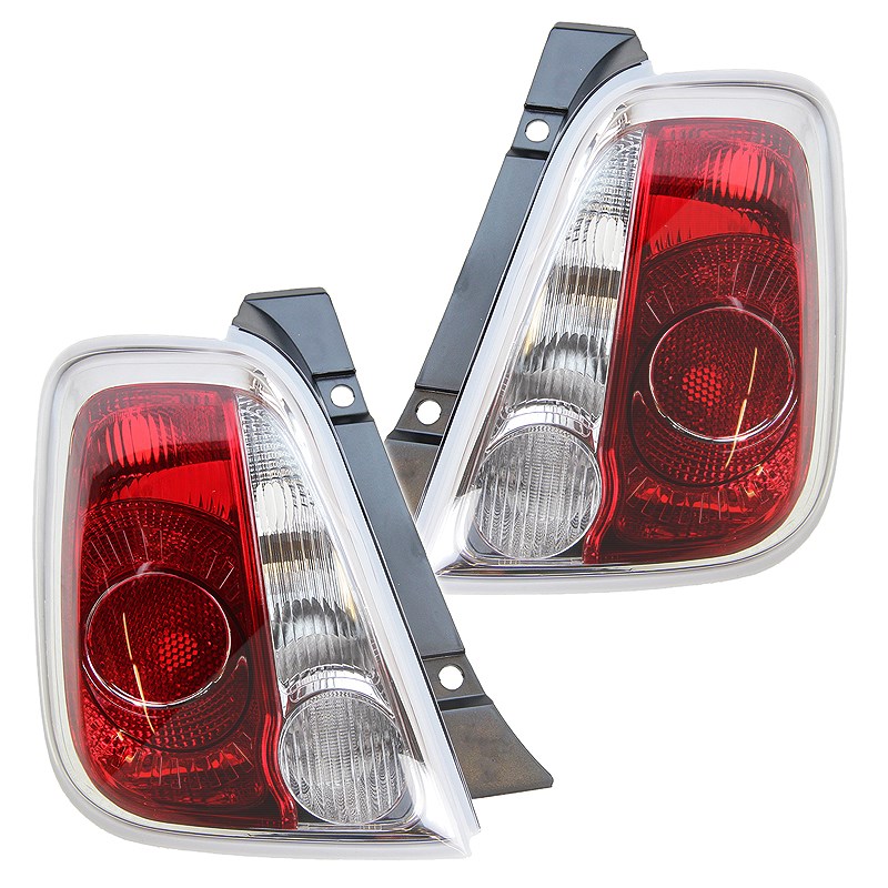 Bestprice 2x Heckleuchte, Blinker weiß, ohne Lampenträger [Hersteller-Nr. 10427735] für Fiat