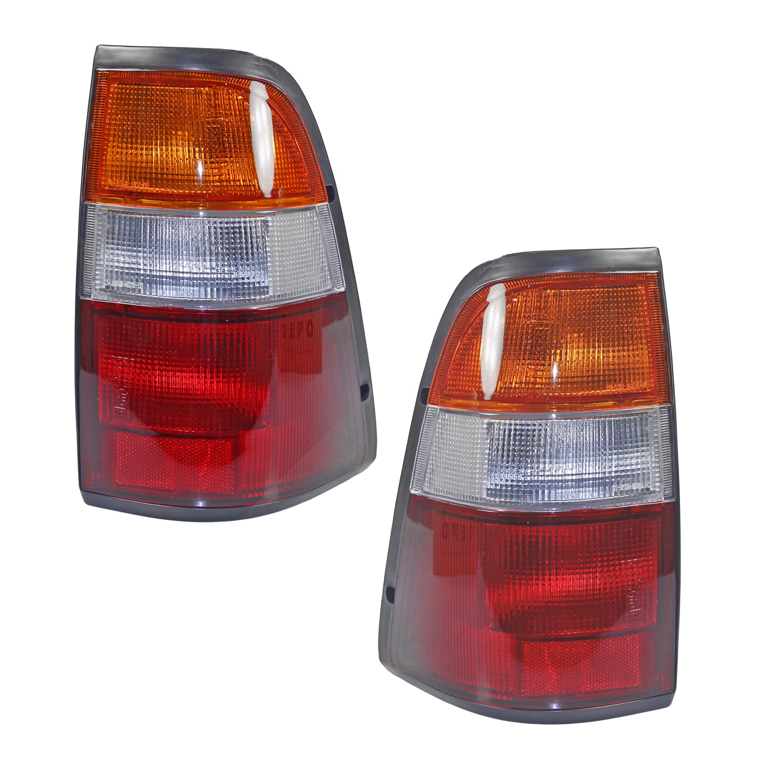 Bestprice 2x Heckleuchte gelb/rot, mit Lampenträger [Hersteller-Nr. 10427753] für Opel