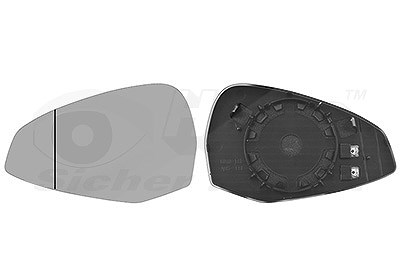 Van Wezel Spiegelglas, Außenspiegel [Hersteller-Nr. 0346837] für Audi