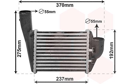 Van Wezel Ladeluftkühler [Hersteller-Nr. 03014701] für Audi