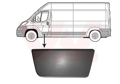 Van Wezel Zier-/Schutzleiste, Tür [Hersteller-Nr. 0982403] für Fiat, Citroën, Peugeot, Opel