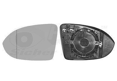 Van Wezel Spiegelglas, Außenspiegel [Hersteller-Nr. 5742837] für VW