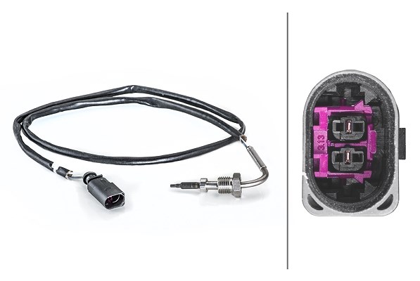 Hella Sensor, Abgastemperatur [Hersteller-Nr. 6PT014494-431] für VW