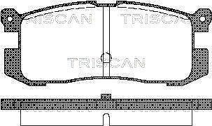 Triscan Bremsbelagsatz, Scheibenbremse [Hersteller-Nr. 811050926] für Mazda, Ford Usa