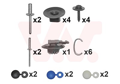 Van Wezel Montagesatz, Stoßfänger [Hersteller-Nr. 4373793] für Renault