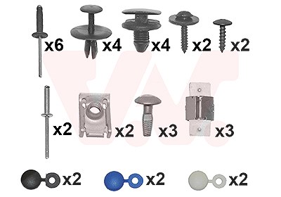 Van Wezel Montagesatz, Stoßfänger [Hersteller-Nr. 4040794] für Peugeot