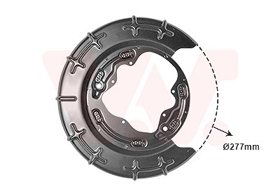 Van Wezel Spritzblech, Bremsscheibe [Hersteller-Nr. 8207374] für Hyundai, Kia