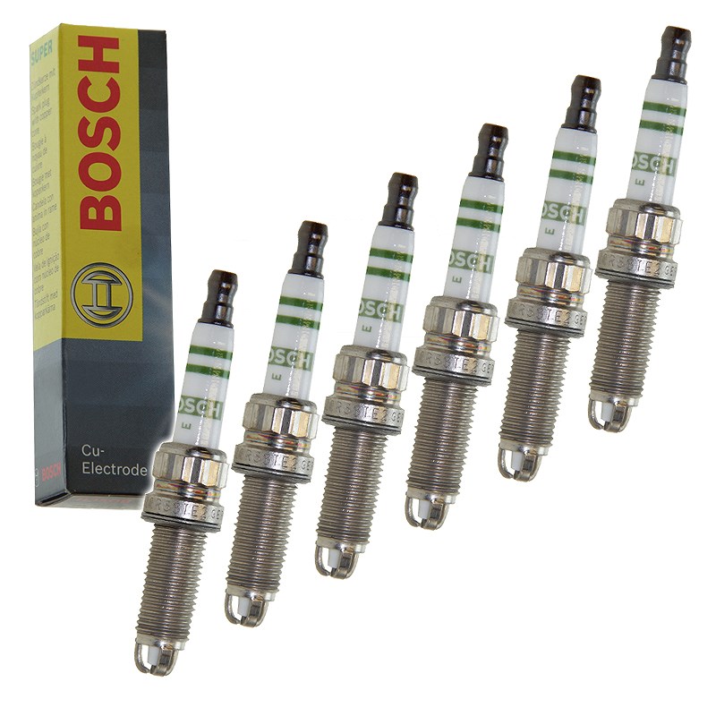 Bosch 6x Zündkerze ZGR6STE2 [Hersteller-Nr. 0242140507] für BMW