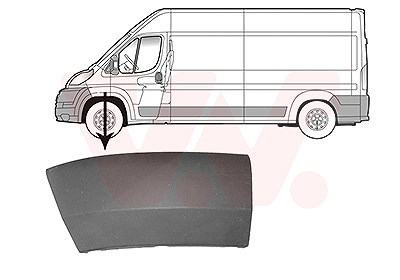 Van Wezel Verbreiterung, Kotflügel [Hersteller-Nr. 1651523] für Citroën, Peugeot, Fiat