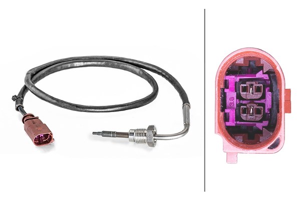 Hella Sensor, Abgastemperatur [Hersteller-Nr. 6PT014494-411] für VW